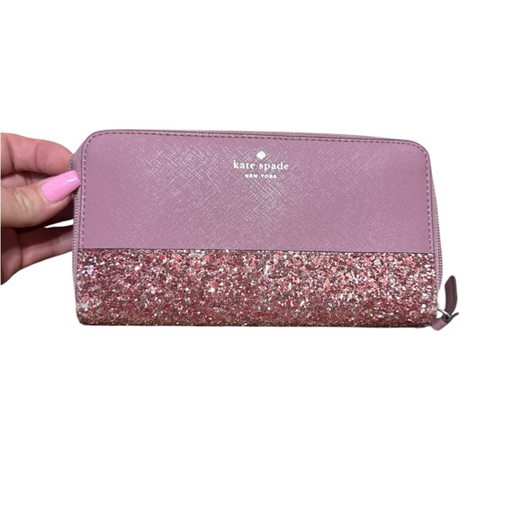 Kate Spade Lavender Glitter Wallet - Picture 1 of 5